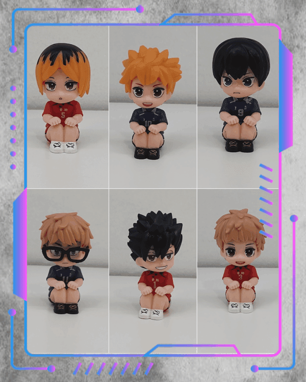 Haikyuu, Chibis sentados Figuras Chibi Haikyuu