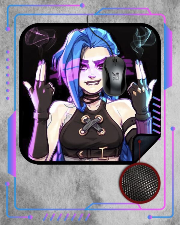 Mousepad Custom LoL, Jinx