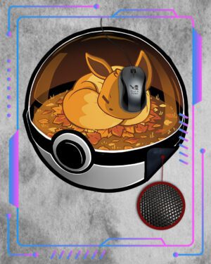 Mousepad Custom Pokemon, Pokeball Eevee