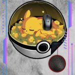Mousepad Custom Pokemon, Pokeball Pikachu