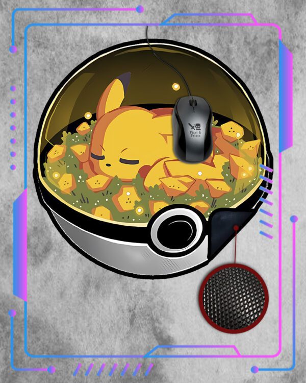 Mousepad Custom Pokemon, Pokeball Pikachu