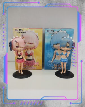 Figuras Re Zero, Rem y Ram QPosket
