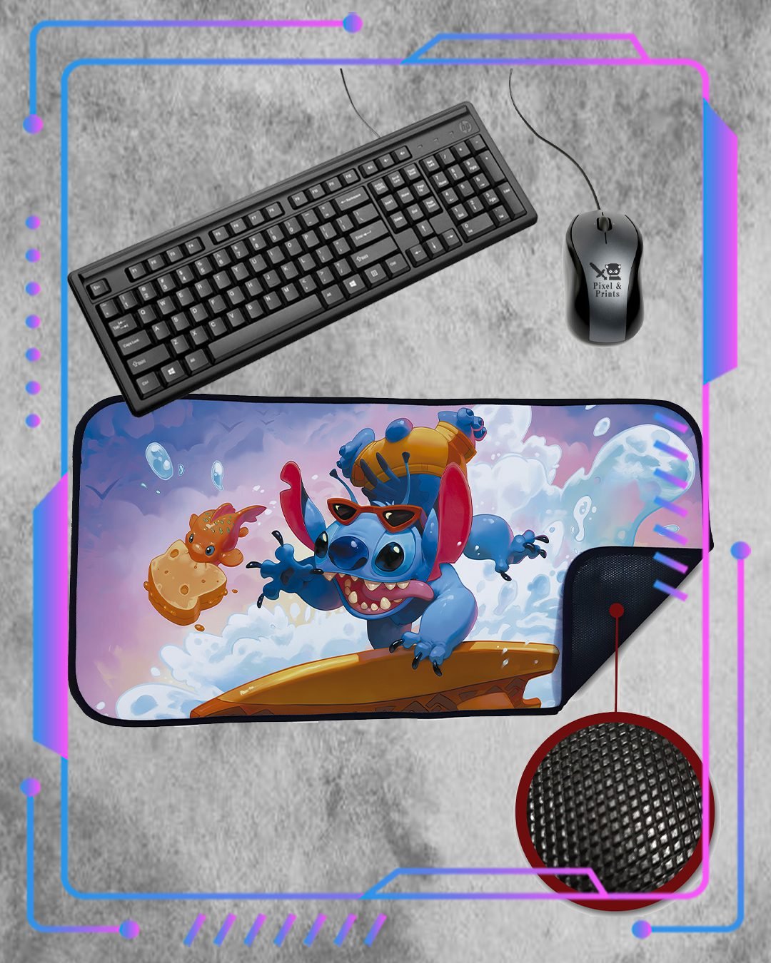 Mousepad XL Stitch – Pixel and Prints