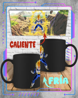 Taza Mágica 3D Dragon Ball Z, Vegeta SSJ