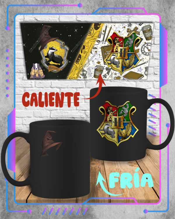 Taza Mágica 3D Harry Potter, Hufflepuff