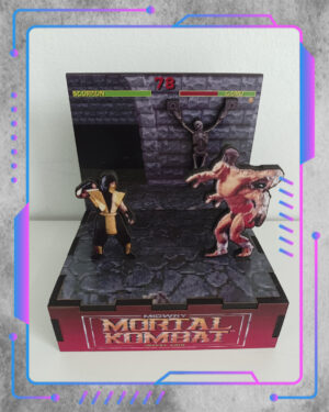 Mortal Kombat, Scorpion vs Goro - 1 Diorama Mortal Kombat, Scorpion vs Goro