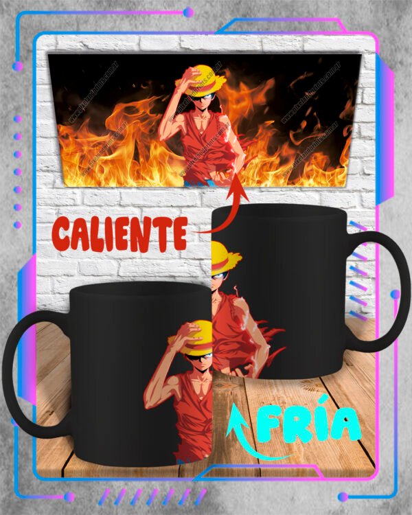 One Piece, Luffy Taza Mágica 3D One Piece, Luffy