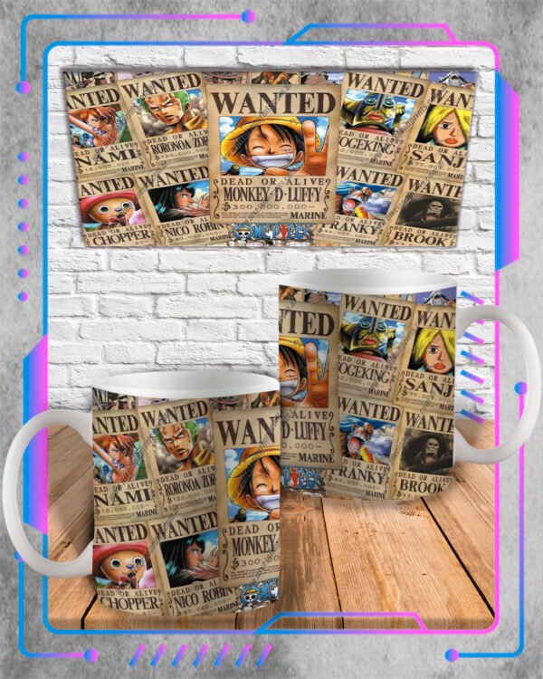 One Piece, Wanted Taza One Piece, Wanted