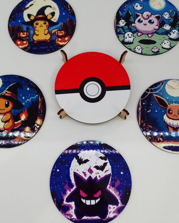 Pokemon, Halloween - 3 Set de Posavasos Pokemon Halloween