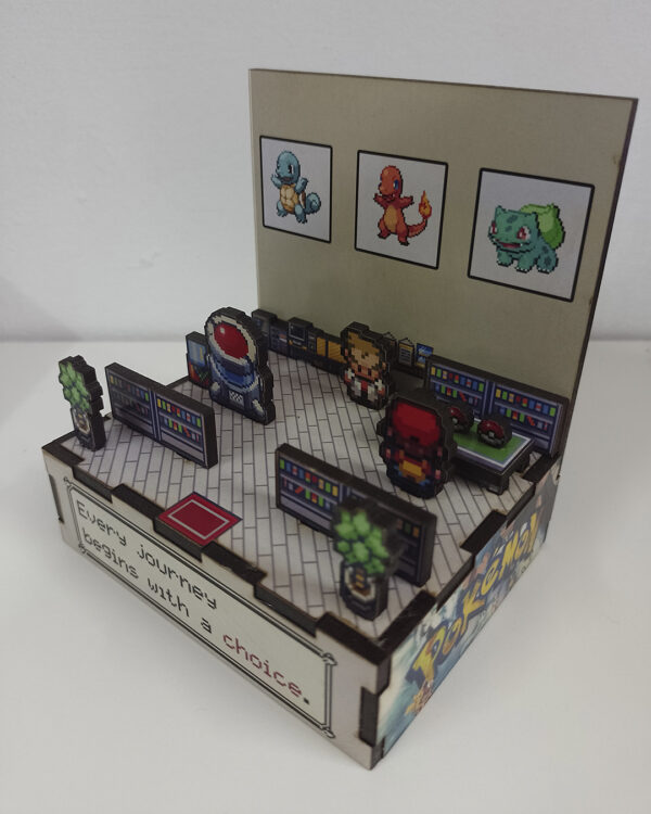 Pokemon, Laboratorio - 2 Diorama Pokemon, Laboratorio