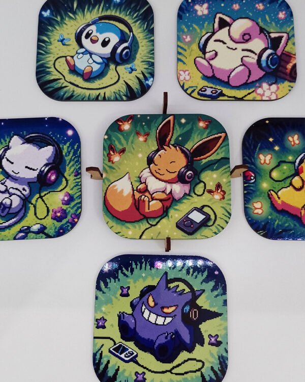 Set de Posavasos Pokemon Pixelart