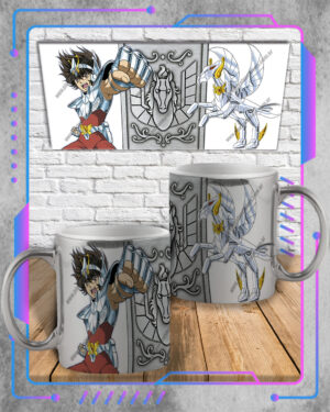Taza Metalizada Saint Seiya, Seiya de Pegaso