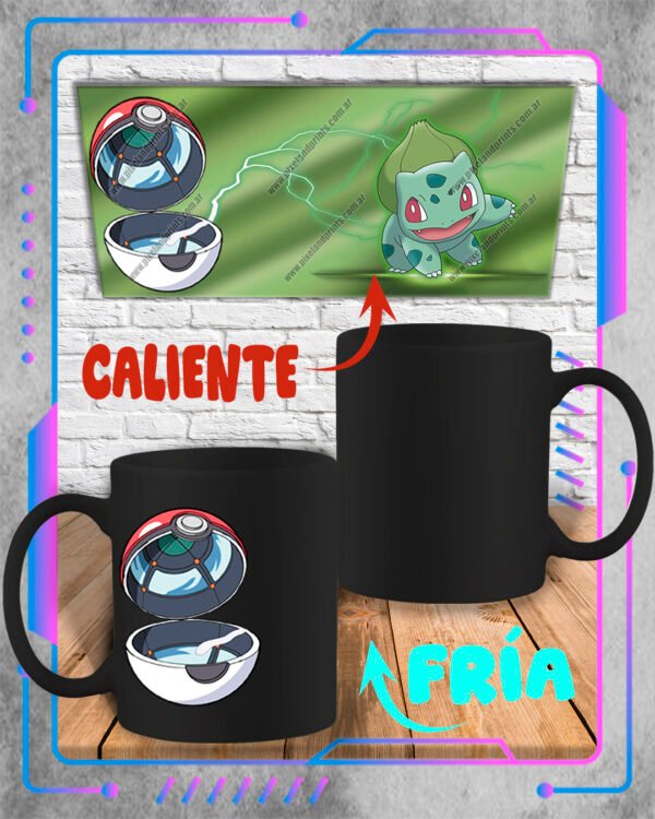 Taza Mágica 3D Pokemon, Bulbasaur