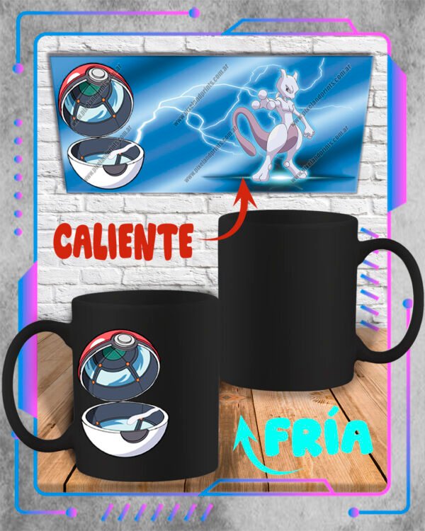 Taza Mágica 3D Pokemon, Mew Two