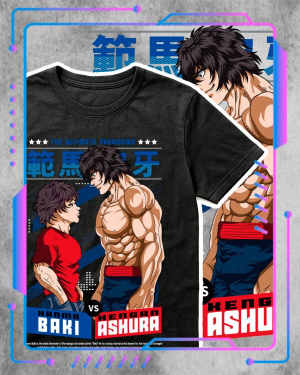 Baki, Baki vs Kengan Ashura Remera Baki vs Kengan Ashura