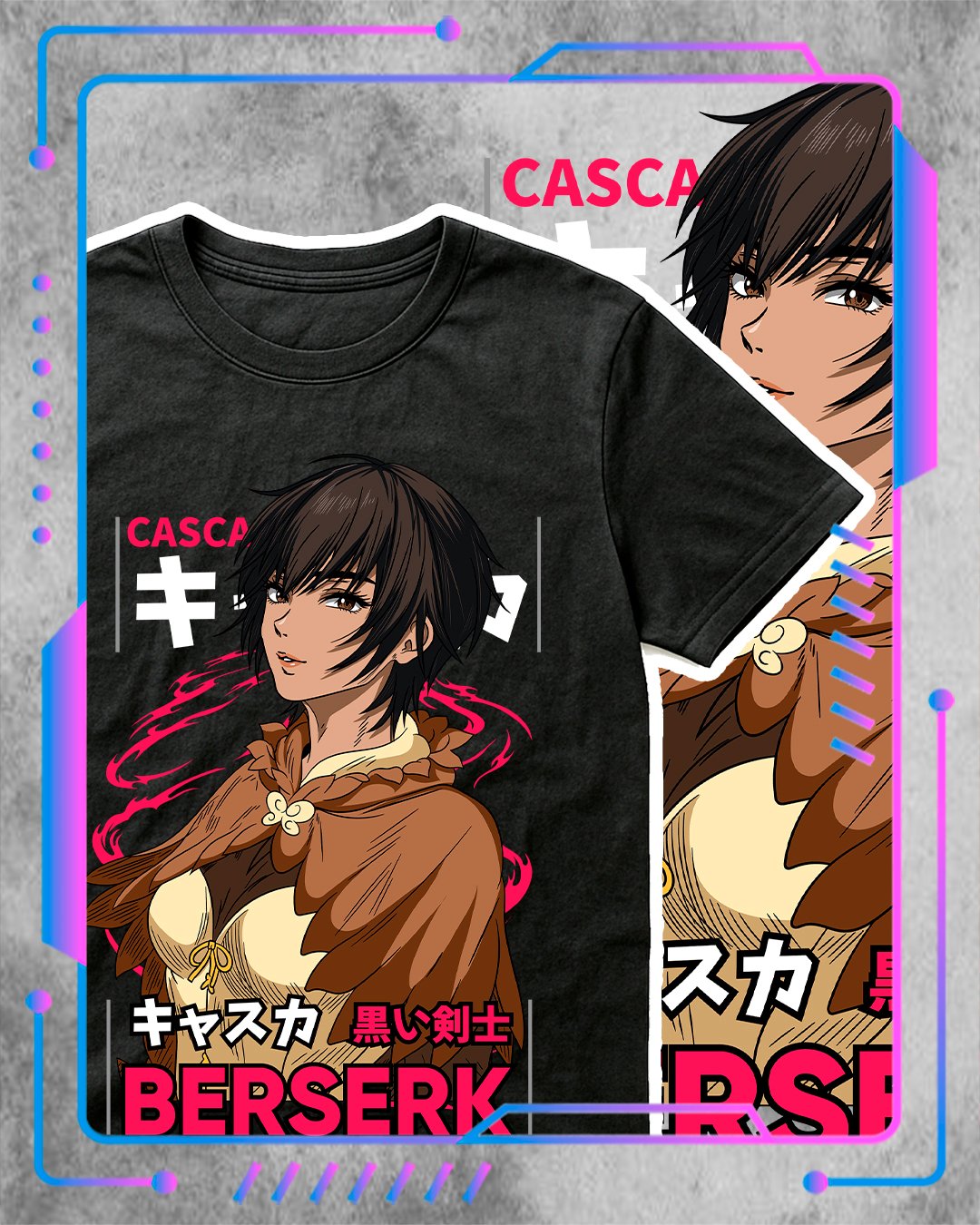 Remera Berserk, Casca – Pixel and Prints