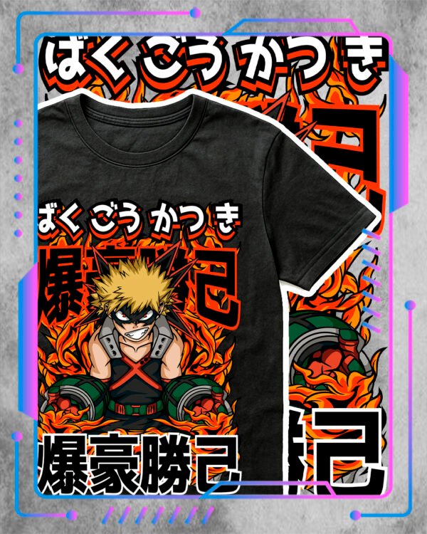Boku no Hero, Bakugou #1 Remera Boku no Hero, Bakugo