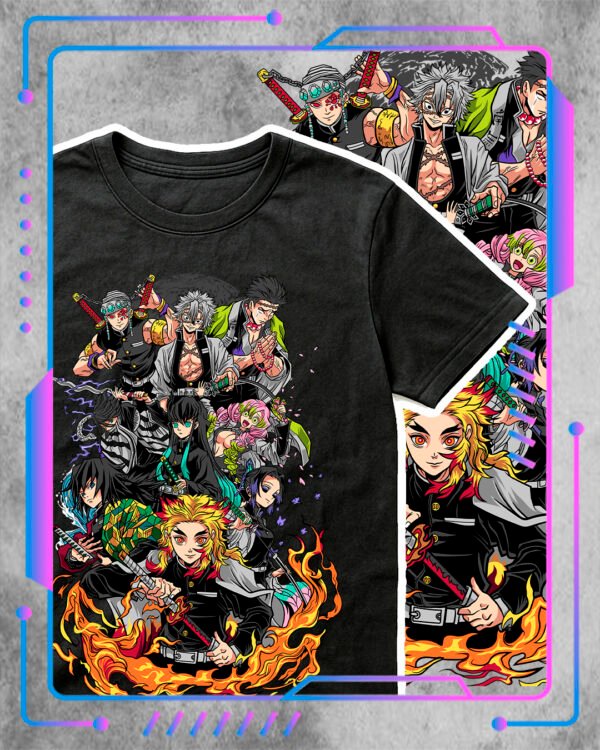 Remera Demon Slayer, Pilares #1