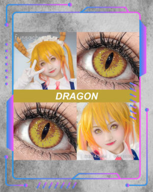 Pupilentes Dragon (Yellow)
