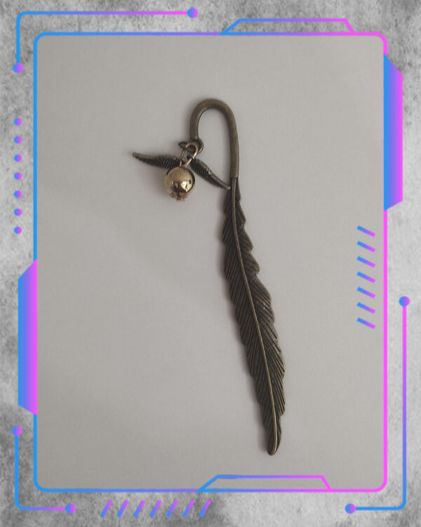 Marcapáginas Harry Potter, Snitch y Pluma