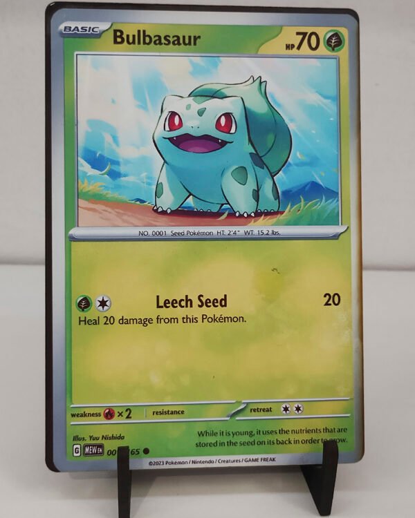 Pokemon, Bulbasaur - 4 Cuadro TCG Pokémon, Bulbasaur