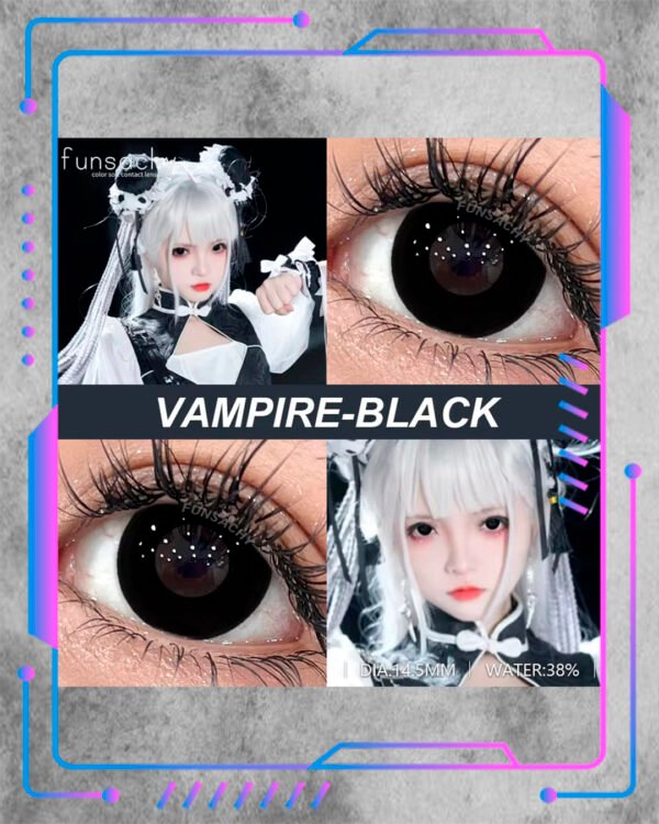 Pupilentes Vampire Black