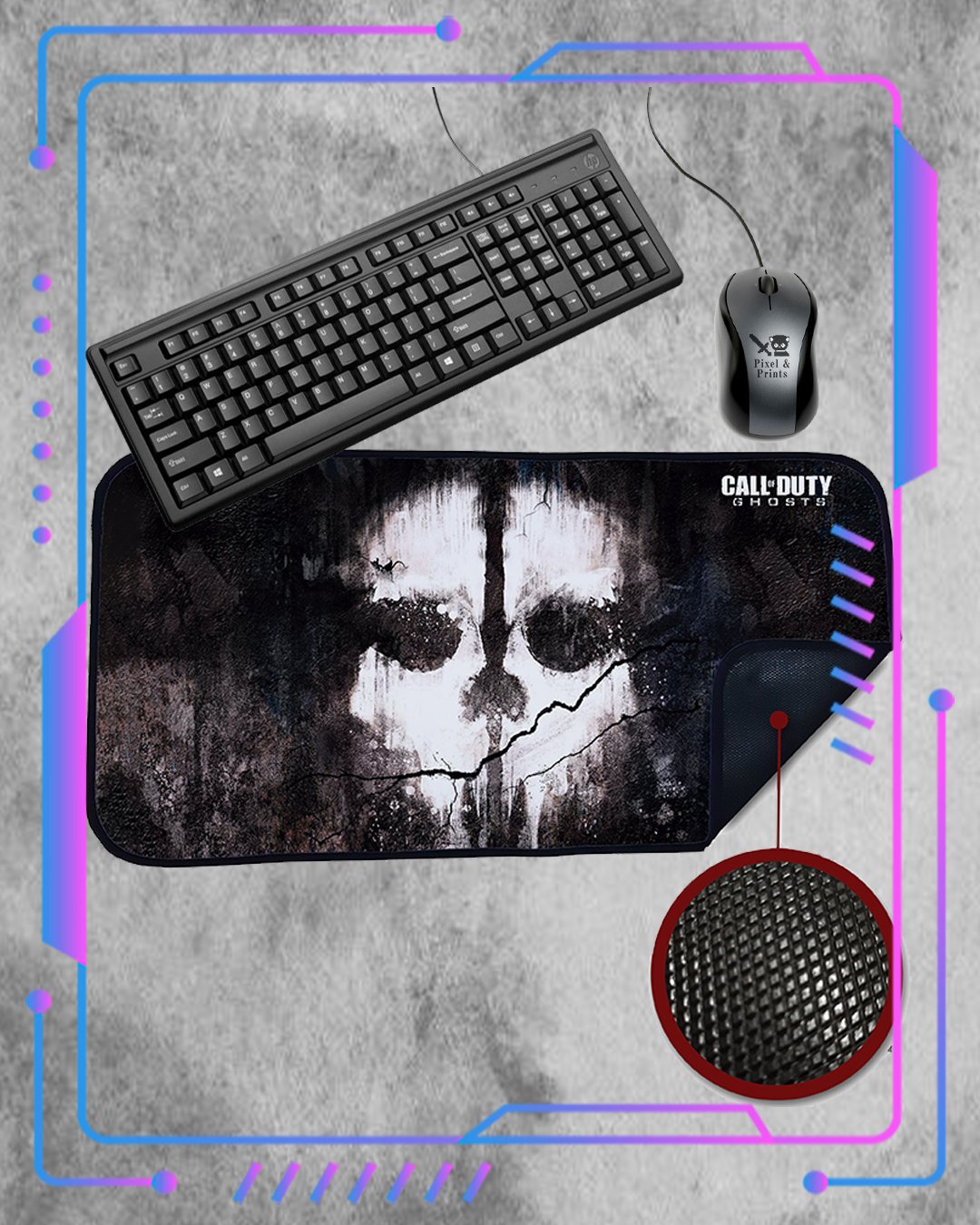 Mousepad XL Call Of Duty, Ghosts – Pixel and Prints