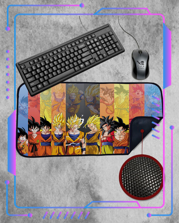 Mousepad XL Dragon ball Z, Goku Fases
