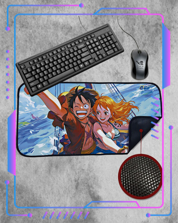 Mousepad XL One Piece, Luffy y Nami