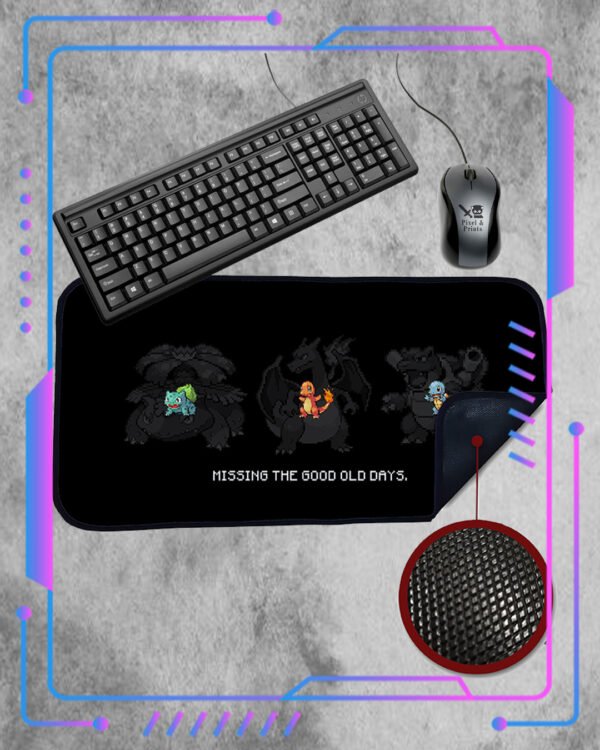 Mousepad XL Pokemon, Iniciales