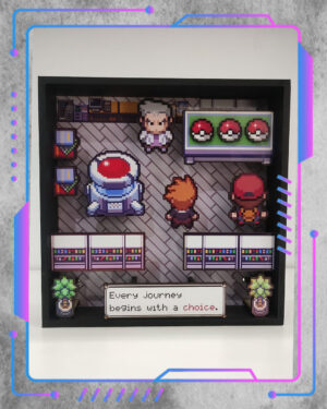 Cuadro 3D Pokémon, Laboratorio