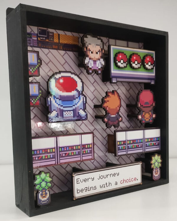 Cuadro 3D Pokémon, Laboratorio