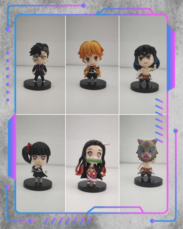 Set Chibi Demon Slayer Figuras Demon Slayer Chibi