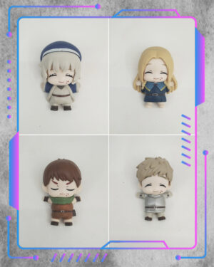 Set Dungeon Meshi Chibi Acostados Figura Chibi, Dungeon Meshi