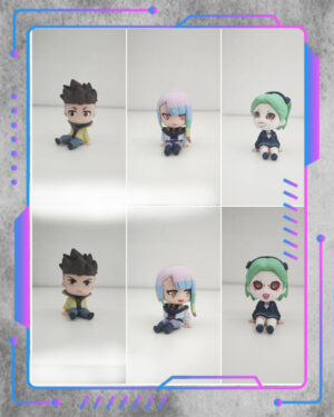 Set chibi CiberPunk Figura Chibi, cyberpunk: Edgerunners