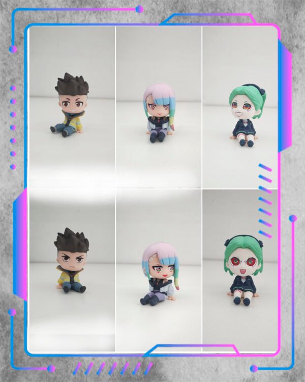 Set chibi CiberPunk Figura Chibi, cyberpunk: Edgerunners