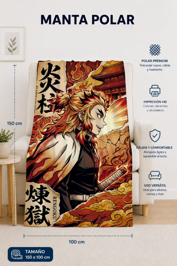 Demon Slayer, Rengoku Manta Polar Demon Slayer, Rengoku - Preventa