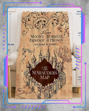 Manta Polar Harry Potter, Mapa del Merodeador - Preventa