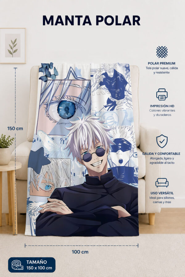Manta Polar Jujutsu Kaisen, Gojo - Preventa