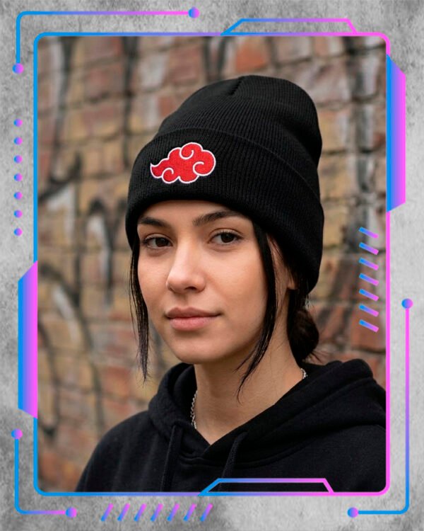 Gorro de lana Premium - Naruto, Nube Akatsuki