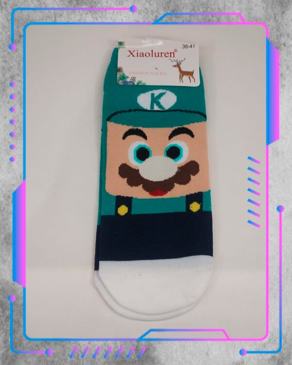 Mario Bross , Luigi Medias Soquete Mario Bross , Luigi