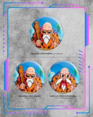 Pin maestro Roshi 3d Pin 3d Dragon Ball, Maestro Roshi