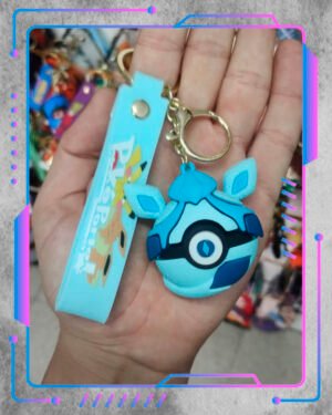 Pokémon Glaceon Pokébola Llavero Pokémon, Glaceon Pokébola