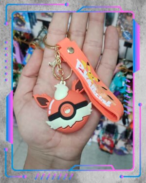 Pokémon,Flareon Pokébola Llavero Pokémon, Flareon Pokébola