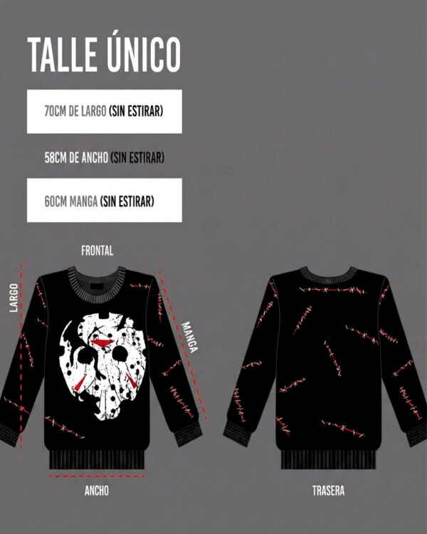 Sweater, Viernes 13, Jason - 3 Sweater Viernes 13, Jason Voorhees