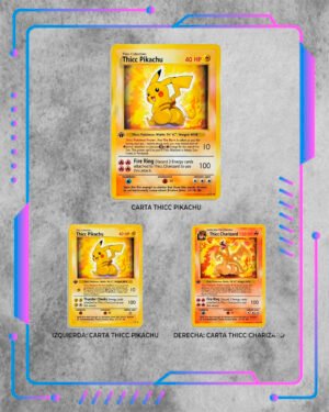 sticker 3d pokemon Sticker 3D Pokemon, Thicc Charizard/Thicc Pikachu